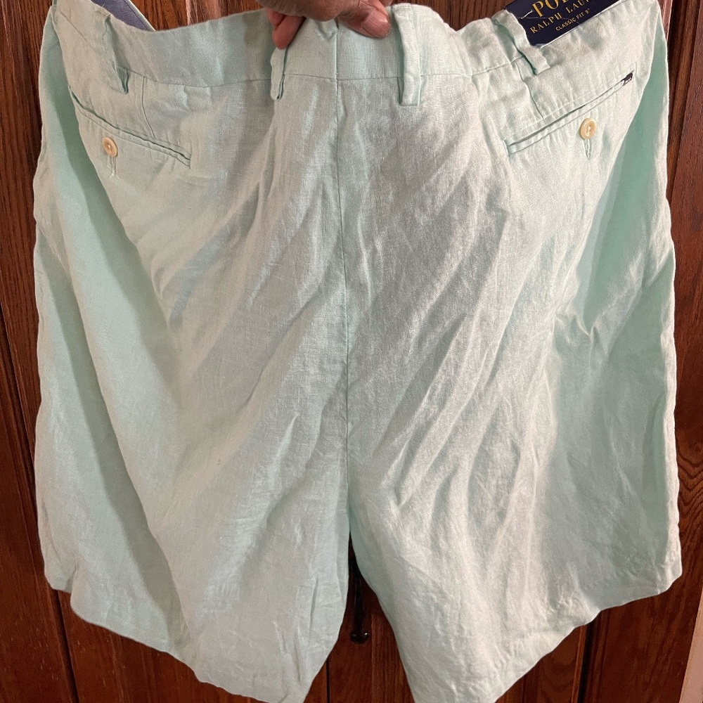 Men's Big and Tall Polo Ralph Lauren Linen Shorts NWT
